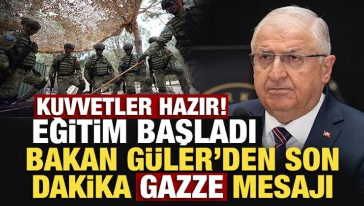 Son Dakika… Bakan Güler: Gazze’de barış gücünde görev yapacak kuvvetler hazır!