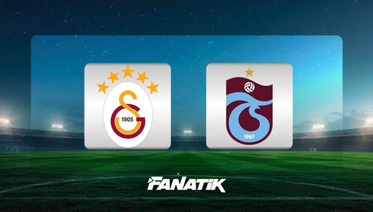 CANLI | Galatasaray – Trabzonspor maçı ne zaman, saat kaçta, hangi kanalda? (İlk 11’ler)