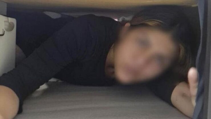 Suç makinesi kadın, baza altında yakalandı!