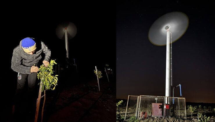 Tarlalara pervane kurup başında nöbete başladılar: Köy tüm gece ayakta