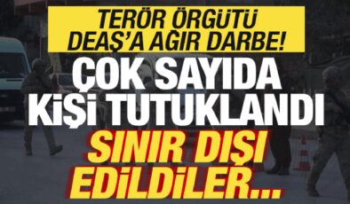 Terör örgütü DEAŞ’a ağır darbe! Çok sayıda kişi tutuklandı! Sınır dışı edildiler…