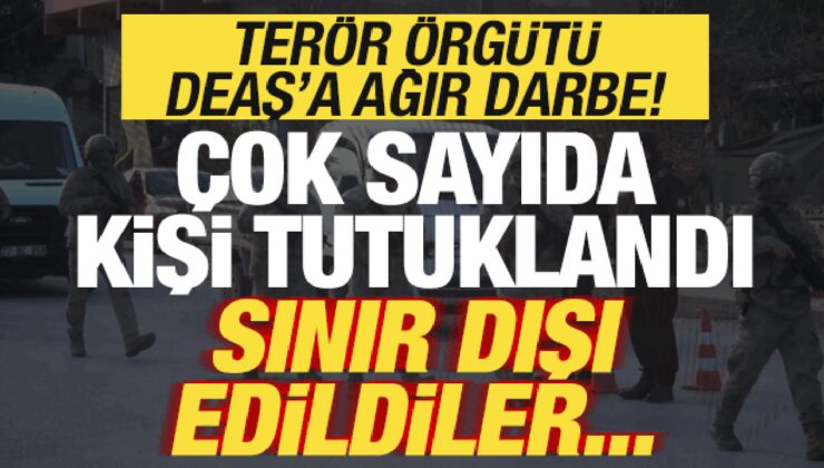 Terör örgütü DEAŞ’a ağır darbe! Çok sayıda kişi tutuklandı! Sınır dışı edildiler…