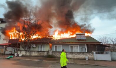 Tokat’ta yangında mahsur kalan kedinin imdadına itfaiye yetişti