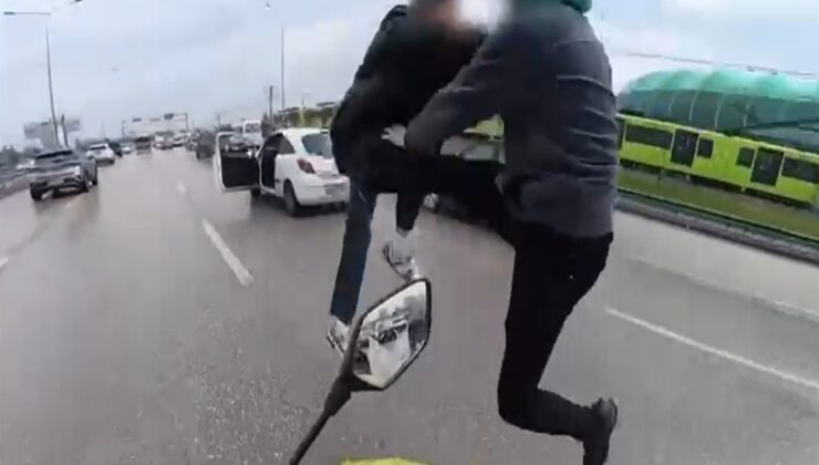 Trafik magandalarının 'uçan tekme' şovu cezasız kalmadı