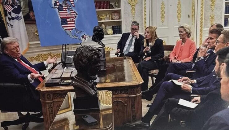 Trump dünyaya mesajı bu fotoğrafla verdi! Haritaya dikkatli bakın