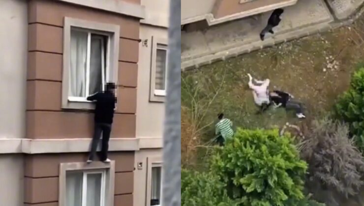 Ümraniye'de korkunç olay! Aile tarafından basılan çift camdan aşağı atladı