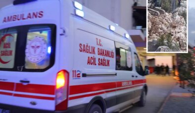 Üzerine çıktığı duvarın çökmesi sonucu kayaların altında kalıp öldü