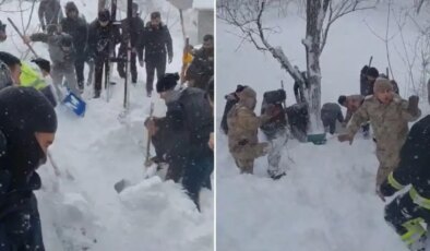 Van’da düşen çığın altında kalan anne ve 2 çocuğu kurtarıldı