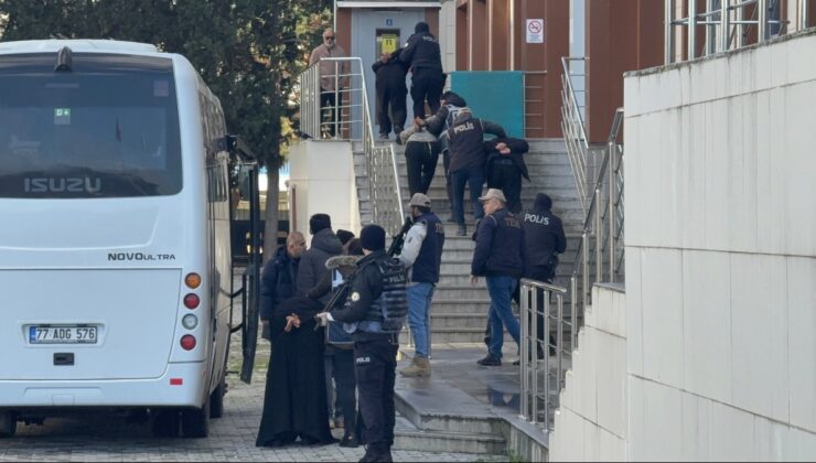 Yalova'da IŞİD operasyonunda yakalanan 25 şüpheli adliyede