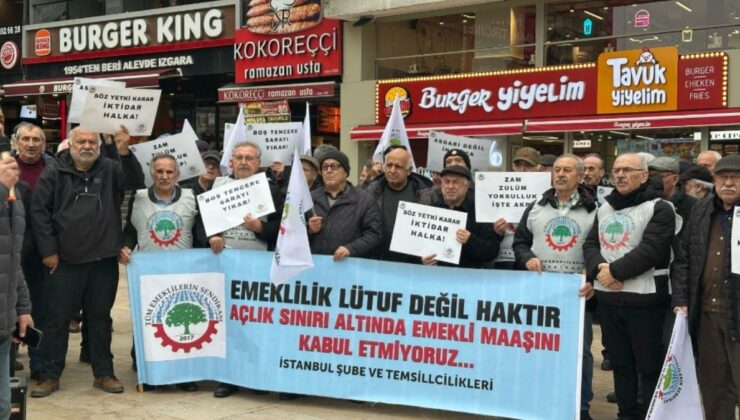 Yine sokaktalardı: AKP–MHP iktidarı emekliyi aşağılayan, hakaret eden bir dil kullanıyor