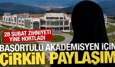 28 Şubat zihniyeti yine hortladı: Başörtülü akademisyen için WhatsApp’ta çirkin paylaşım