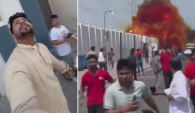 6 ülke hedef oldu! İşte İran füzesinin Katar’a düştüğü an