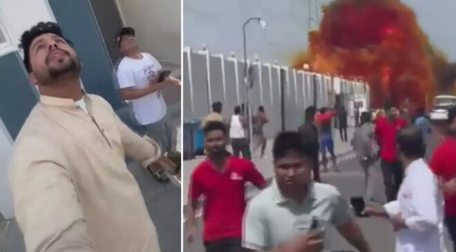 6 ülke hedef oldu! İşte İran füzesinin Katar’a düştüğü an