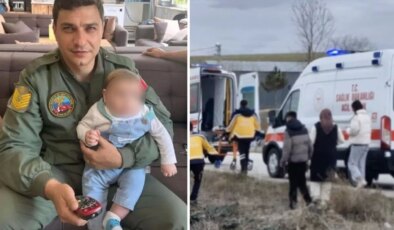 Ayağı takılıp düşen astsubay feci şekilde can verdi