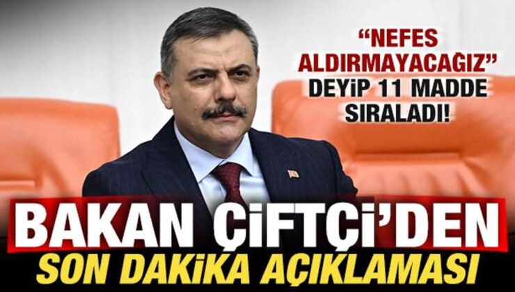 Bakan Mustafa Çiftçi’den son dakika açıklaması