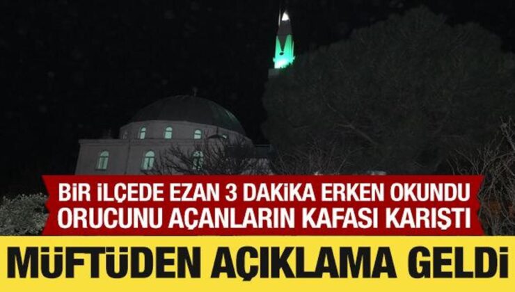 Balıkesir’de ezan 3 dakika erken okundu: Orucunu açanların kafası karıştı