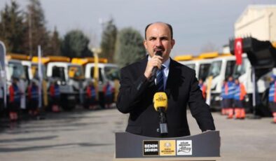 Başkan Altay 177 milyon bedelle KOSKİ araç filosuna kazandırılan 19 yeni aracı tanıttı