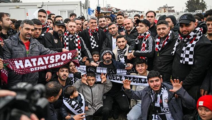 Beşiktaş Kulübü Başkanı Adalı, depremzedelerle bir araya geldi