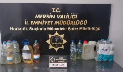 ‘Breaking Bad’ değil Mersin: 27 litre metamfetamin ele geçirildi!