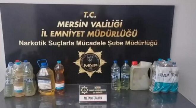 ‘Breaking Bad’ değil Mersin: 27 litre metamfetamin ele geçirildi!