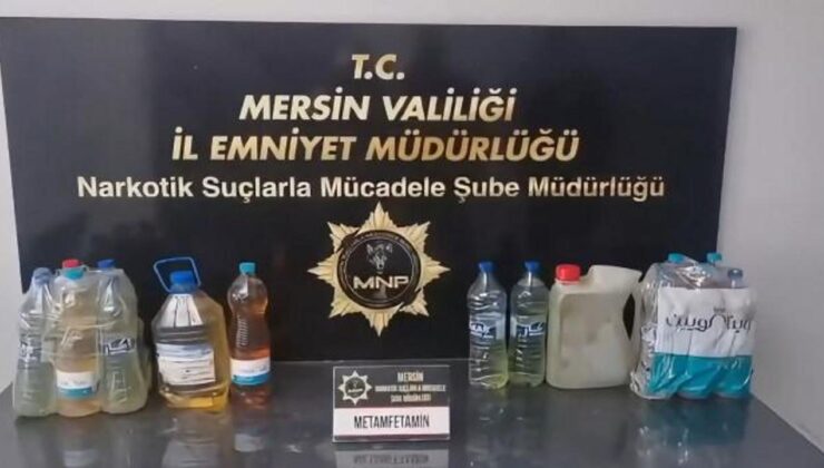 ‘Breaking Bad’ değil Mersin: 27 litre metamfetamin ele geçirildi!
