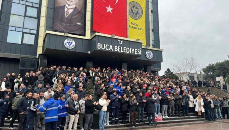 Buca’da eylem bitse de çöp dağları kaldı!