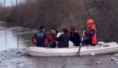 Dere yatağında mahsur kalan 5 kişi kurtarıldı