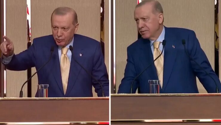 Erdoğan, açılan formayı görünce konuşmasını böyle kesti