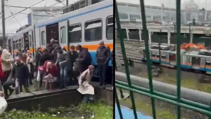 Esenler'de metro raydan çıktı! Vagonlar tahliye edildi