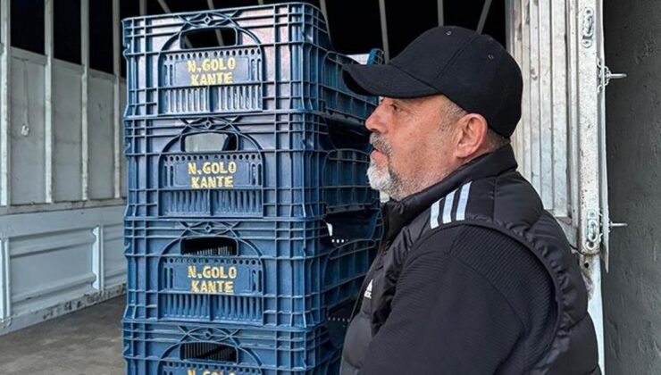 Fenerbahçeli taraftar domates kasalarının üzerine ‘N’Golo Kante’ yazdırdı