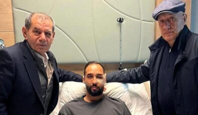 Galatasaray Başkanı Dursun Özbek’ten İsa Doğan’a hastanede ziyaret