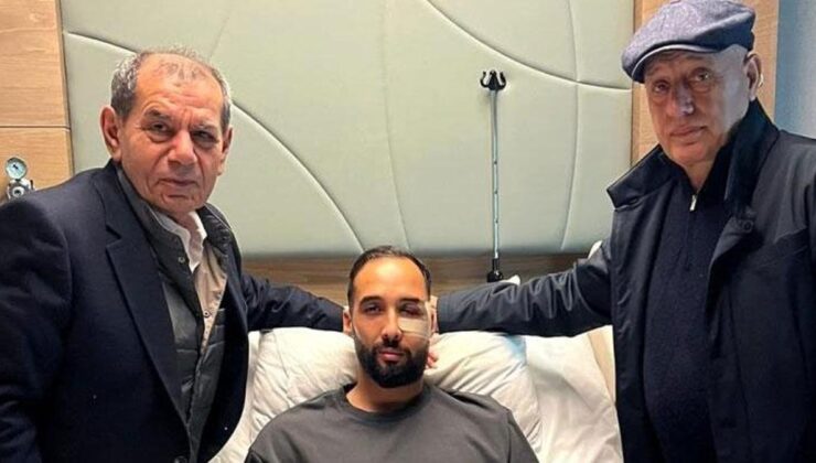 Galatasaray Başkanı Dursun Özbek’ten İsa Doğan’a hastanede ziyaret