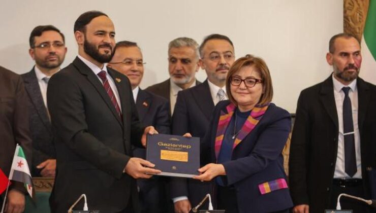 Gaziantep Büyükşehir’den Halep’e yeşil alan ve ulaşım desteği