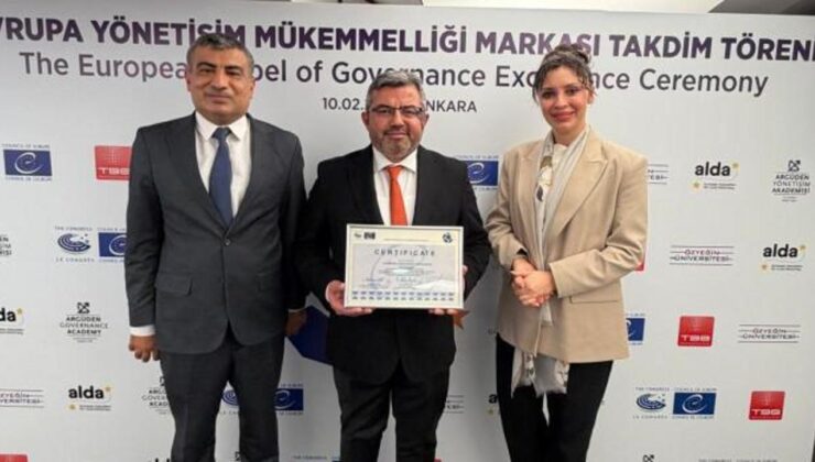 Gaziantep Büyükşehir’e Avrupa’dan yönetişim ödülü