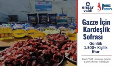 Gazze’de ramazan bereketi: Binlerce aileye sıcak iftar sofrası kuruluyor