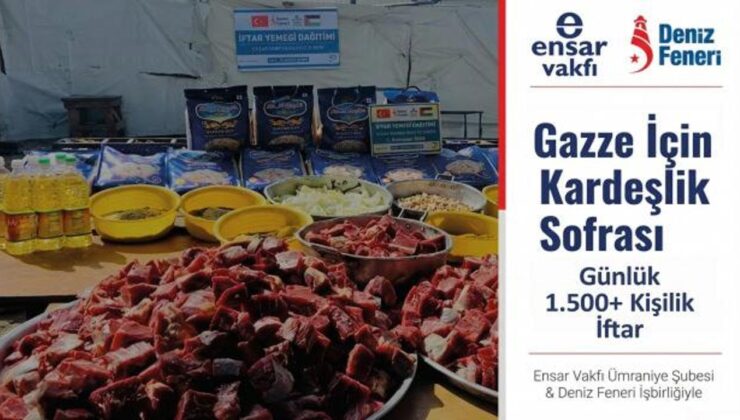 Gazze’de ramazan bereketi: Binlerce aileye sıcak iftar sofrası kuruluyor