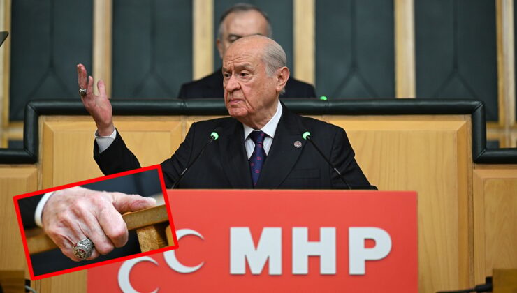 Grup toplantısında takmıştı! İşte Bahçeli'nin yüzüğü ve rozetindeki gizli mesajlar