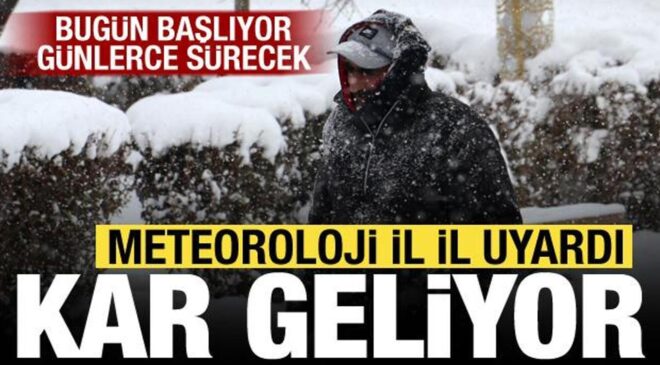 Hafta sonu plan yapanlar dikkat! Kuvvetli kar geliyor: Meteoroloji sarı alarm verdi