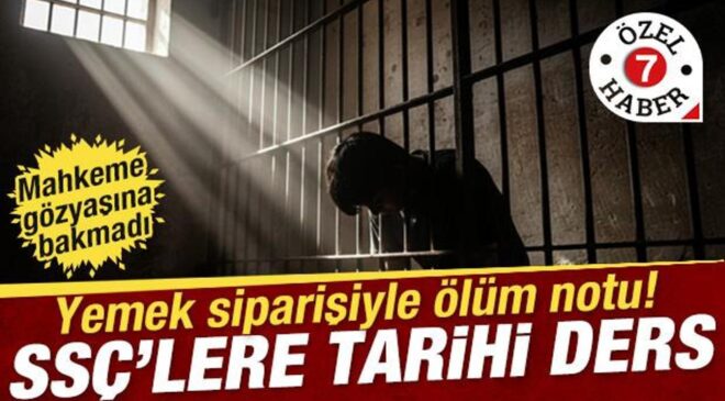 Hakimden ‘SSÇ’ler için tarihi yorum: Online yemek siparişiyle ölüm tehdidi