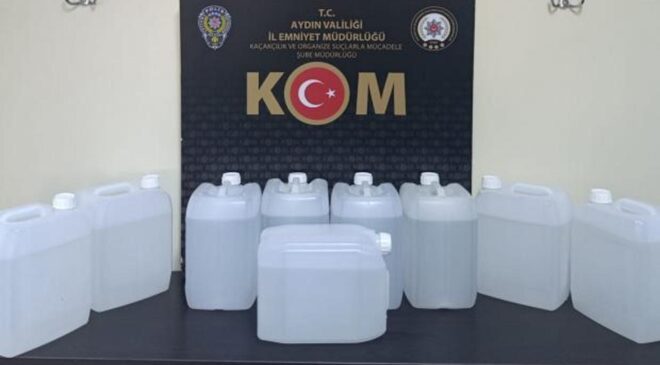 Hepsi bir araçta bulundu: 45 litre etil alkol ele geçirildi!