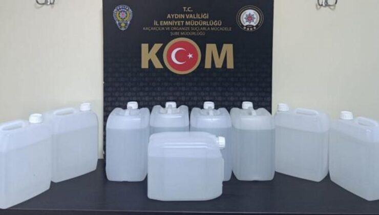 Hepsi bir araçta bulundu: 45 litre etil alkol ele geçirildi!