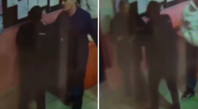 İki okul müdürüne birden saldırdı! O anlar kameralarda