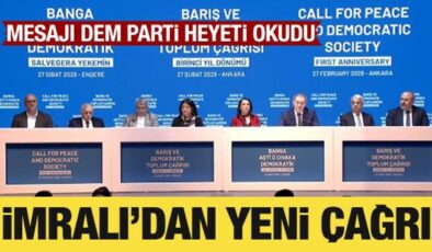İmralı’dan yeni çağrı: DEM Parti heyeti okudu