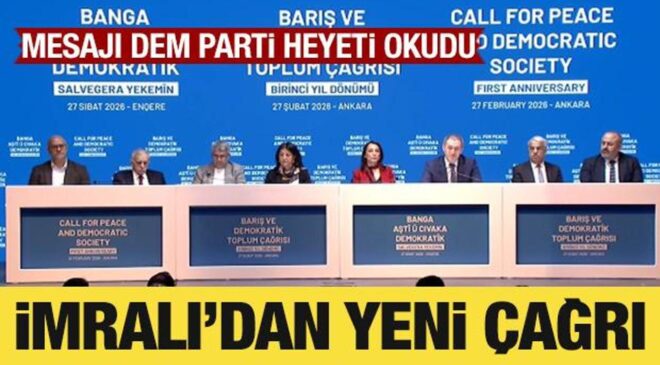 İmralı’dan yeni çağrı: DEM Parti heyeti okudu