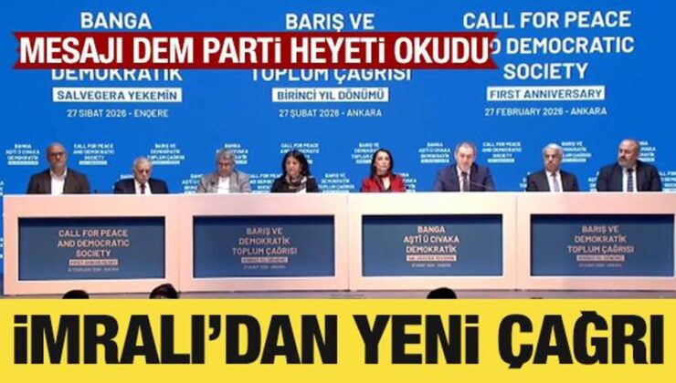 İmralı’dan yeni çağrı: DEM Parti heyeti okudu