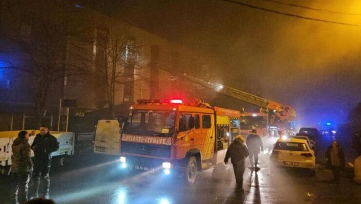 İş hanında yangın paniği. Mahsur kalan 11 kişiyi itfaiye kurtardı