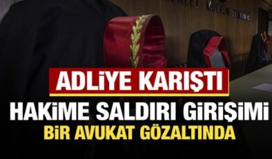 İstanbul’da adliyede hakime saldırı girişimi: Avukat gözaltında