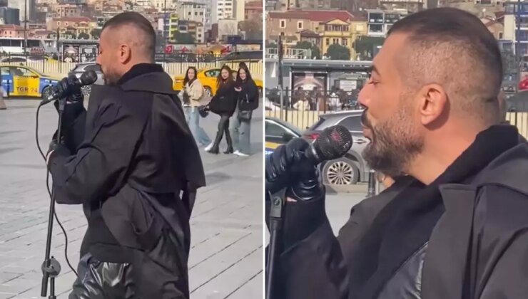 İstanbul’un göbeğinde şarkı söyledi, kim olduğunu fark eden şaştı kaldı