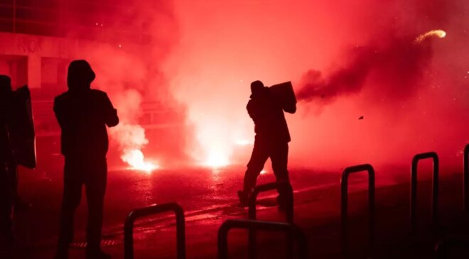 İtalya’da Milano-Cortina Kış Olimpiyat Oyunları’na karşı düzenlenen protestoda olaylar çıktı