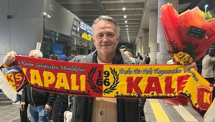 Kayserispor’un yeni hocası Erling Moe, kente geldi!